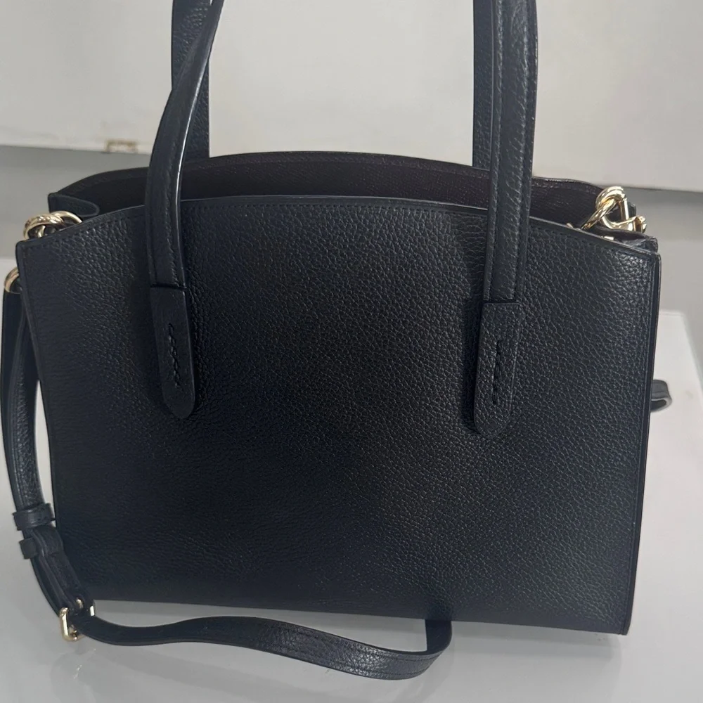 Coach Black Leather Satchel